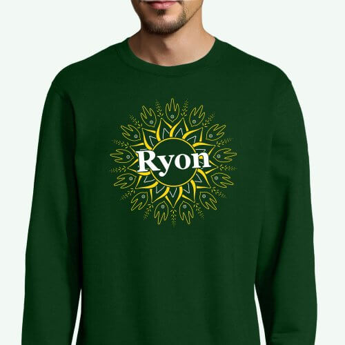 ryon boutique website produits sweat unisexe vert ryon differences